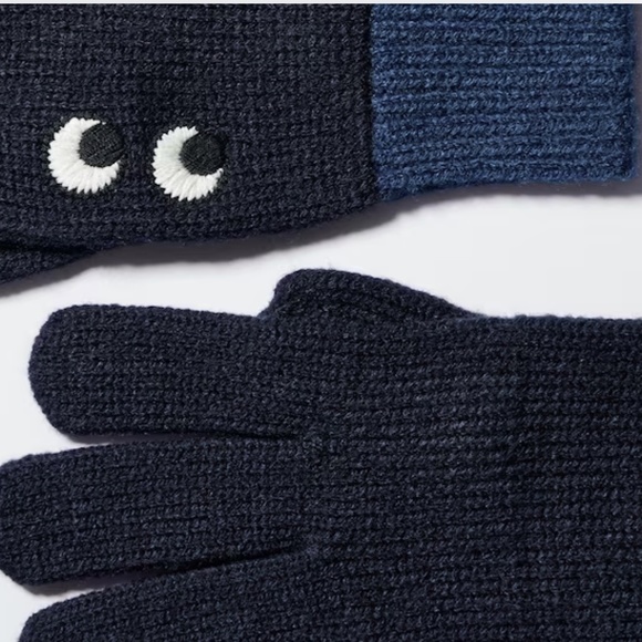 Uniqlo | Gloves | Anya Hindmarch for Uniqlo | Navy - Picture 2 of 7